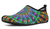 Aquabarefootshoes Men's Aqua Barefoot Shoes / US 5-6 / EU38-39 Peacock Mandala