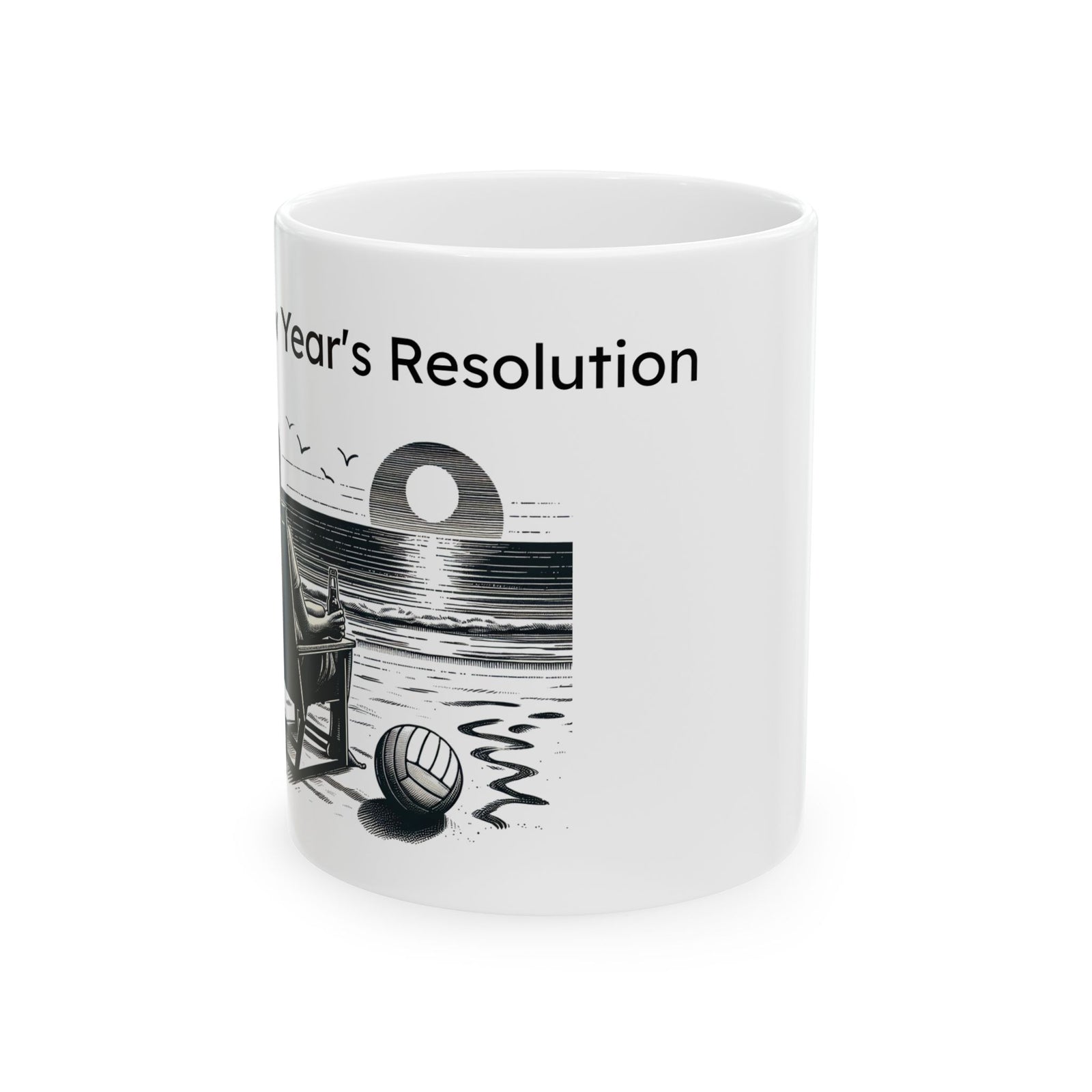NY Resolution - Beach Vibes Ceramic Mug