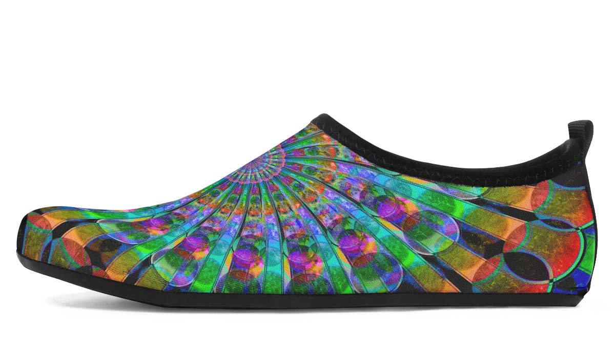 Aquabarefootshoes Women's Aqua Barefoot Shoes / US 3-4 / EU34-35 Peacock Mandala