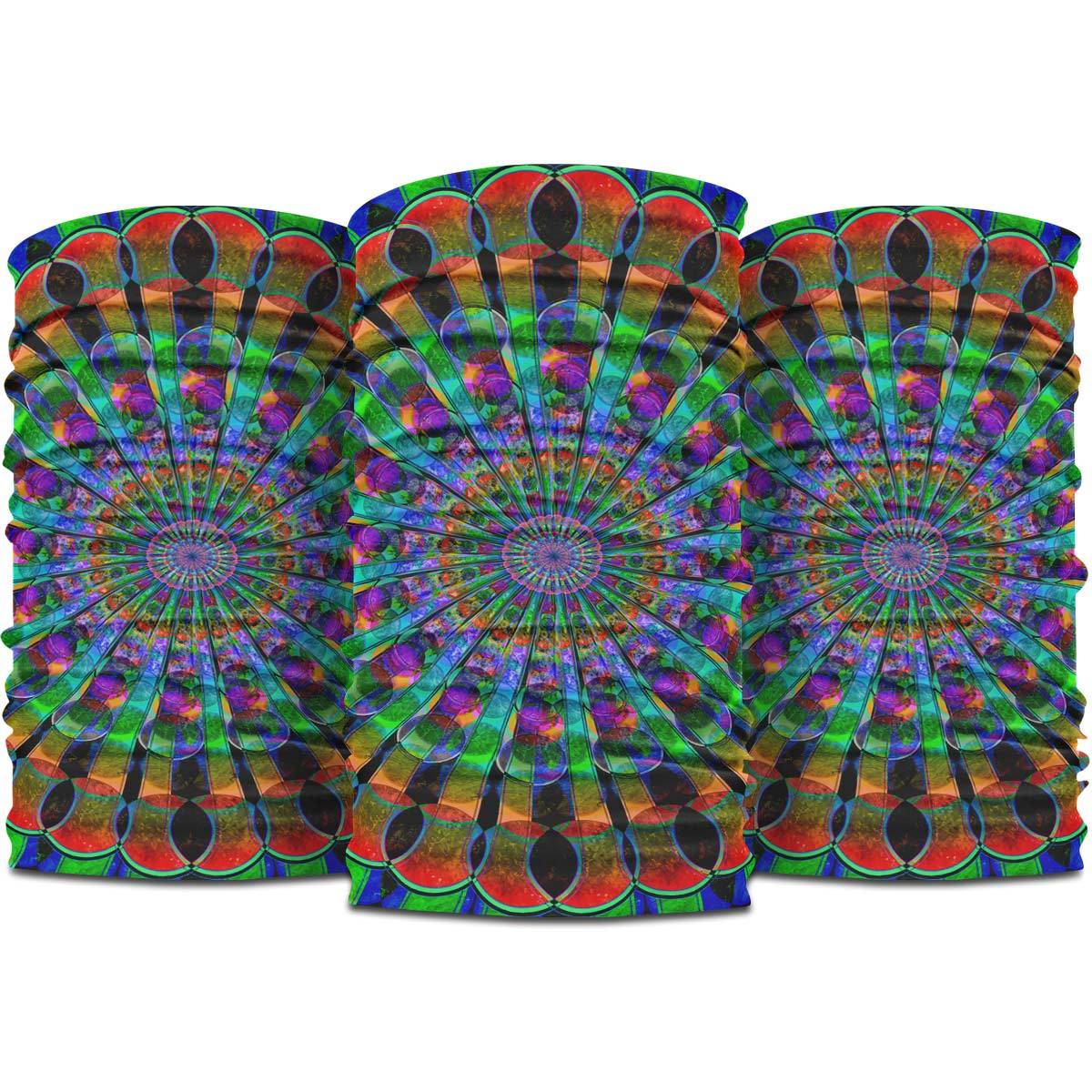 Bandana3packs 3-Pack Bandanas Peacock Mandala