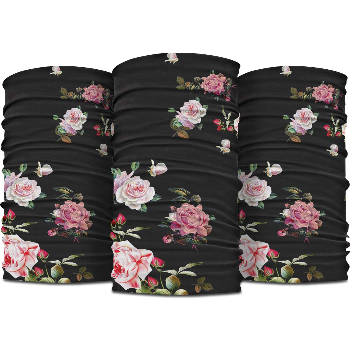 Bandana3packs 3-Pack Bandanas Rose Vintage