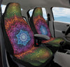 Car Seat Covers Set of 2 Car Seat Covers / Universal Fit Aligned Flower