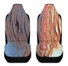 Car Seat Covers Set of 2 Car Seat Covers / Universal Fit Hooked On Rust