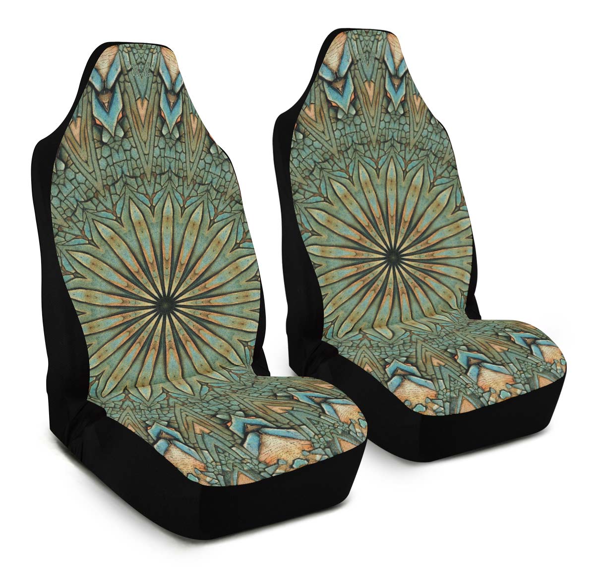 Car Seat Covers Set of 2 Car Seat Covers / Universal Fit Inner Turquoise