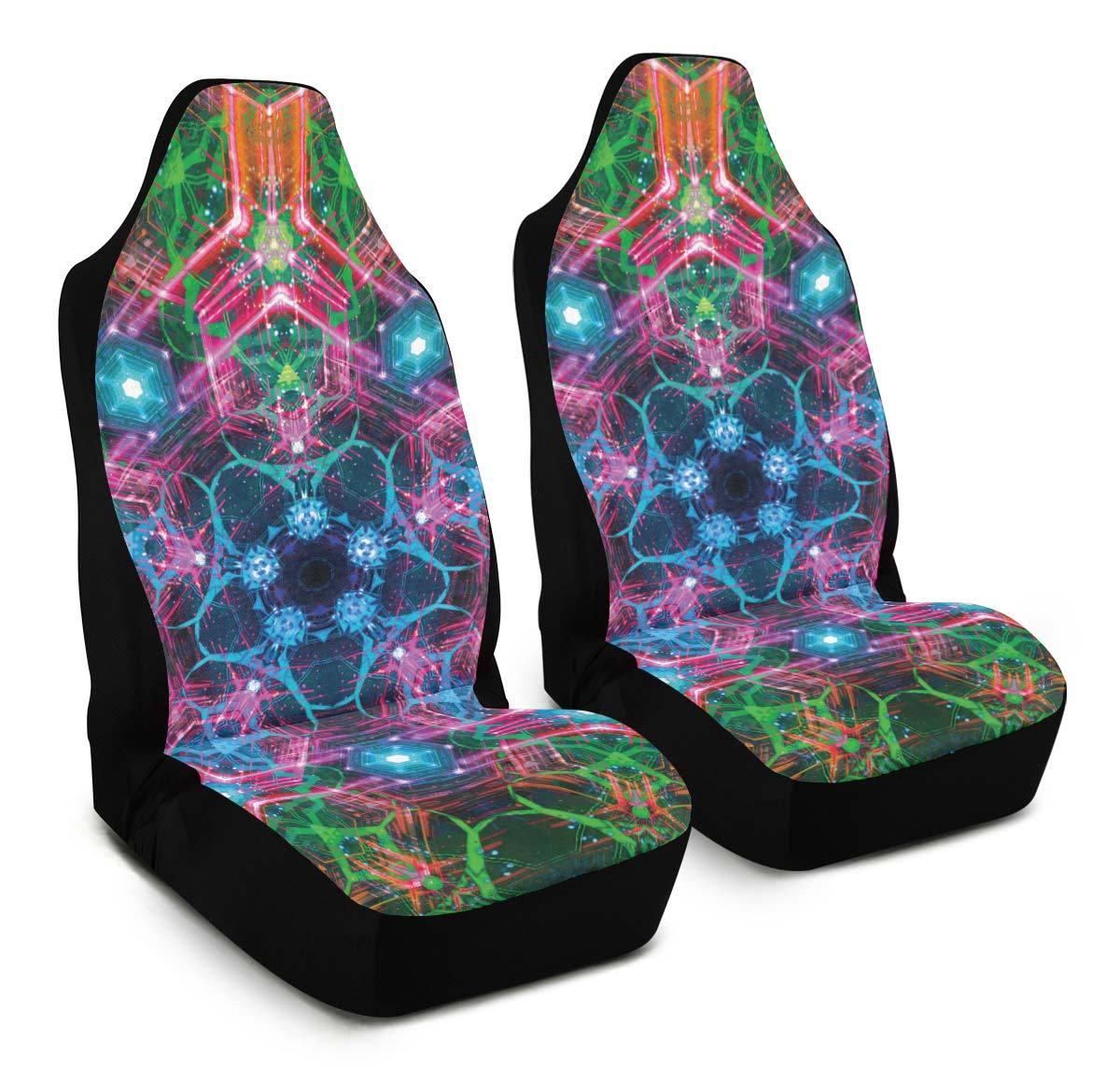 Car Seat Covers Set of 2 Car Seat Covers / Universal Fit Merkabah Activation