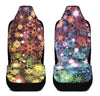Car Seat Covers Set of 2 Car Seat Covers / Universal Fit Psychedelic Starfield