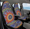 Car Seat Covers Set of 2 Car Seat Covers / Universal Fit Sacred Sun Mandala