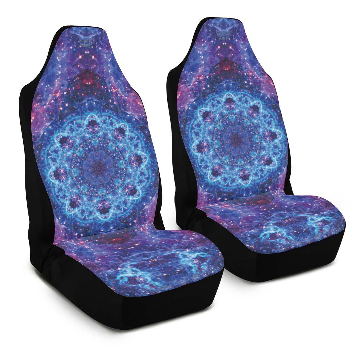 Car Seat Covers Set of 2 Car Seat Covers / Universal Fit Shiva Blue
