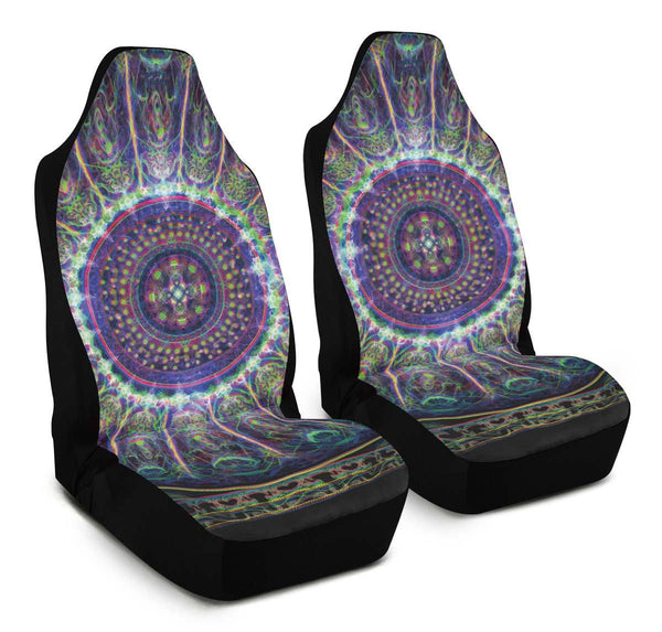Car Seat Covers Set of 2 Car Seat Covers / Universal Fit Subtle Realm Mandala