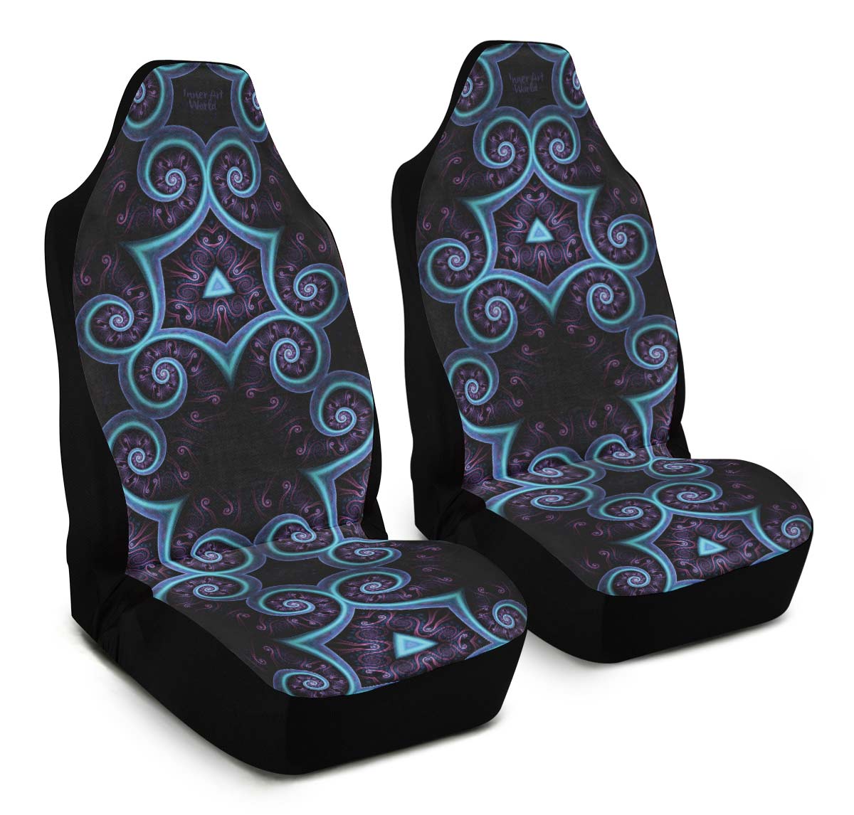 Carseatcovers Set of 2 Car Seat Covers / Universal Fit Night Session Visions
