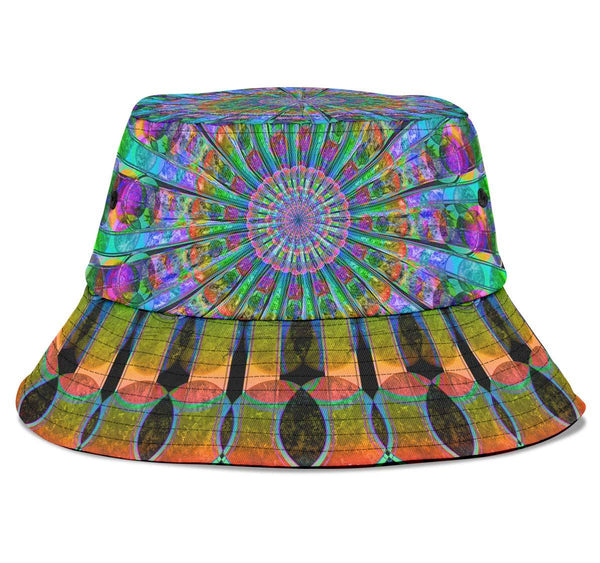 Gilliganhats Bucket Hat / One Size Peacock Mandala