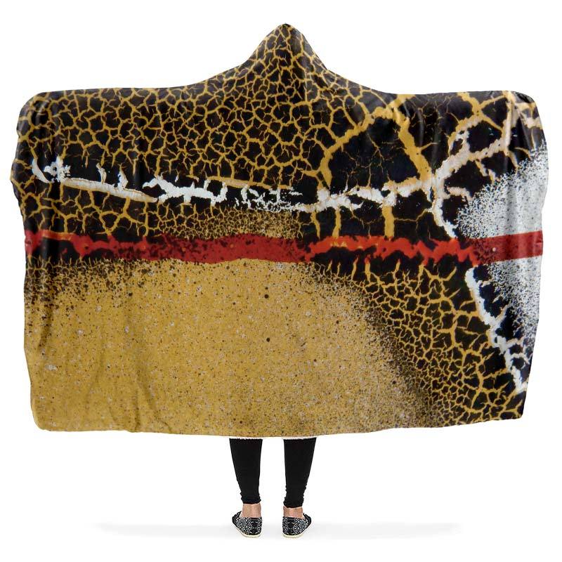 Hooded Blanket Hooded Blanket / One Size Rivers Of Red And White