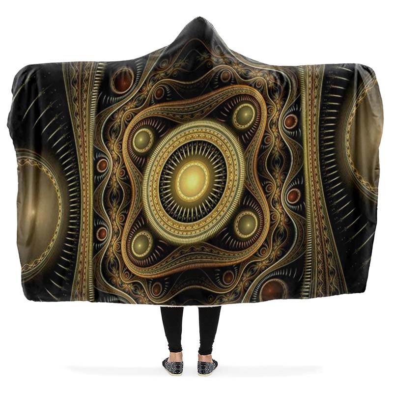 Hooded Blanket Hooded Blanket / One Size Steampunk