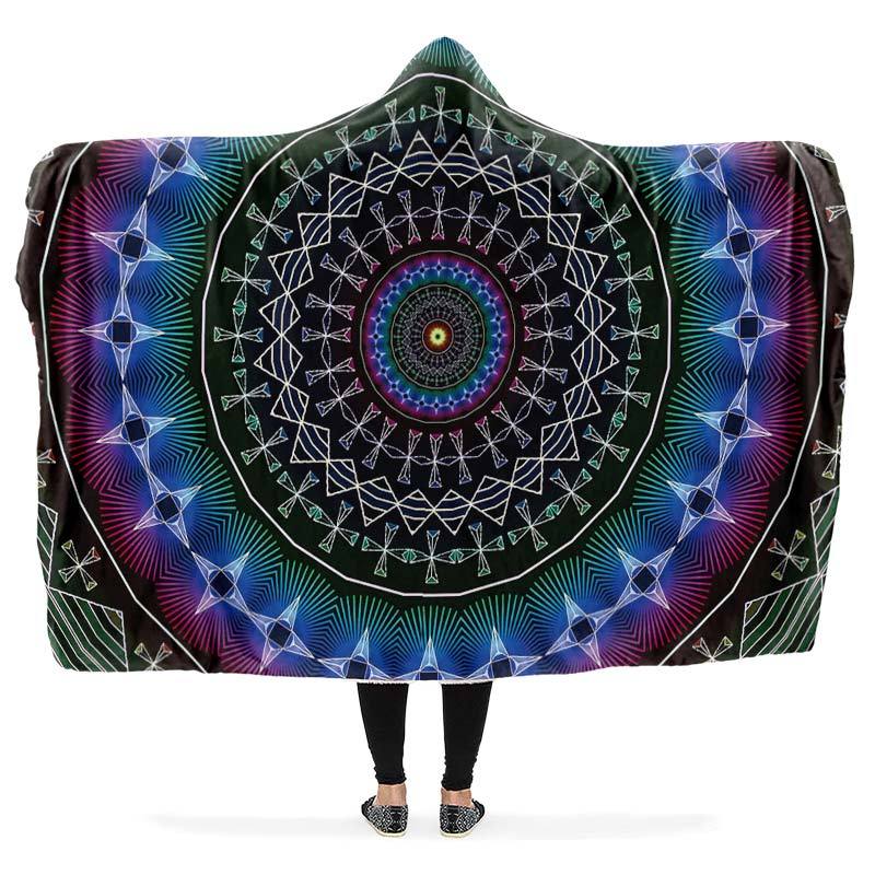 Hooded Blanket Hooded Blanket / One Size Visionary Mandala