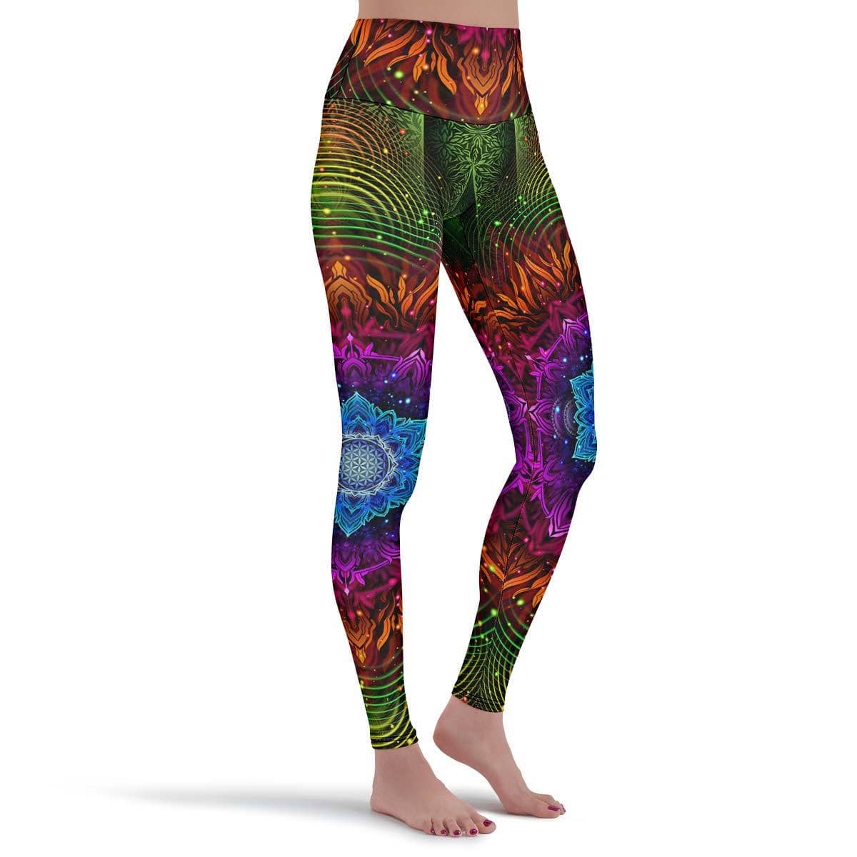 Leggings Leggings / XS Aligned Flower