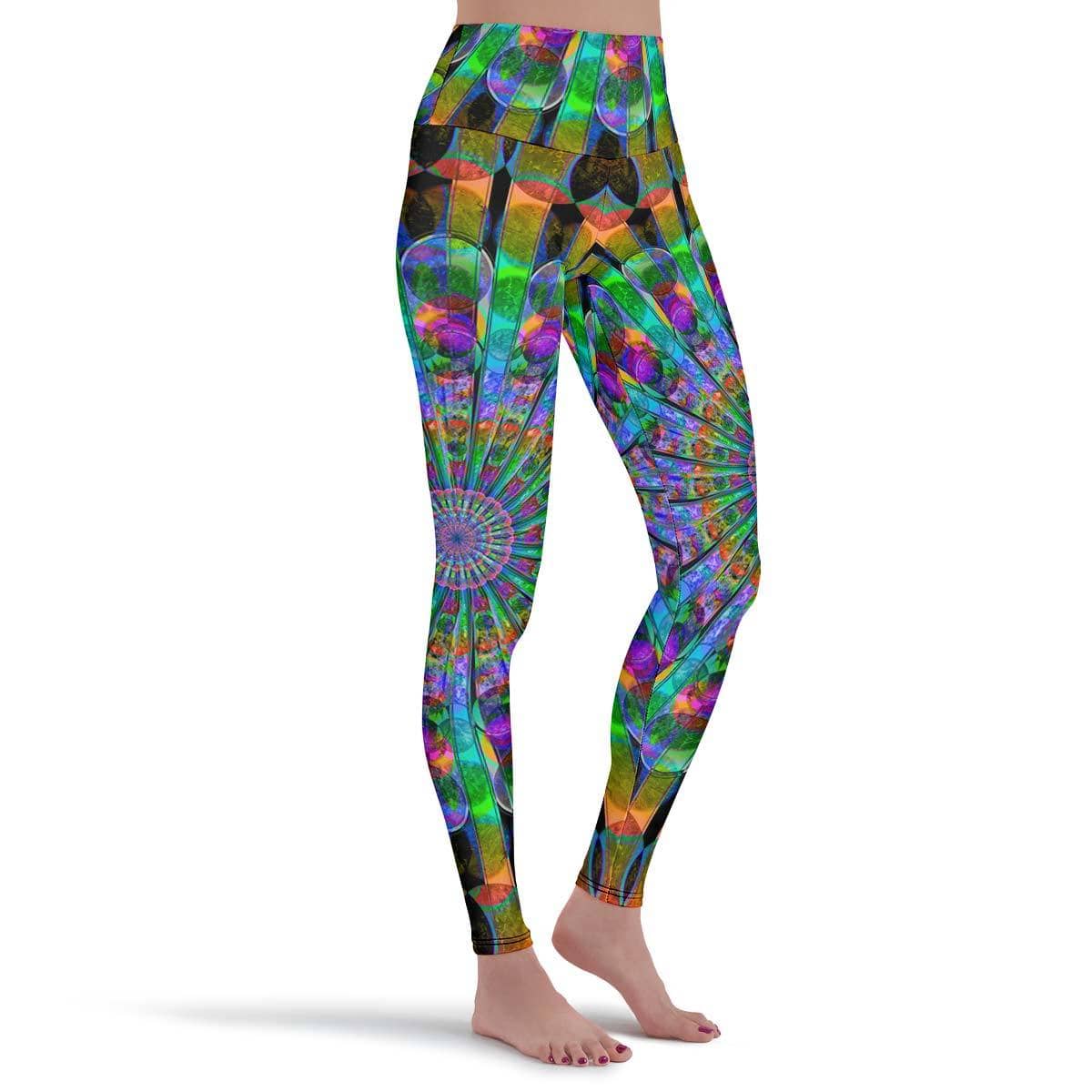 Leggings Leggings / XS Peacock Mandala