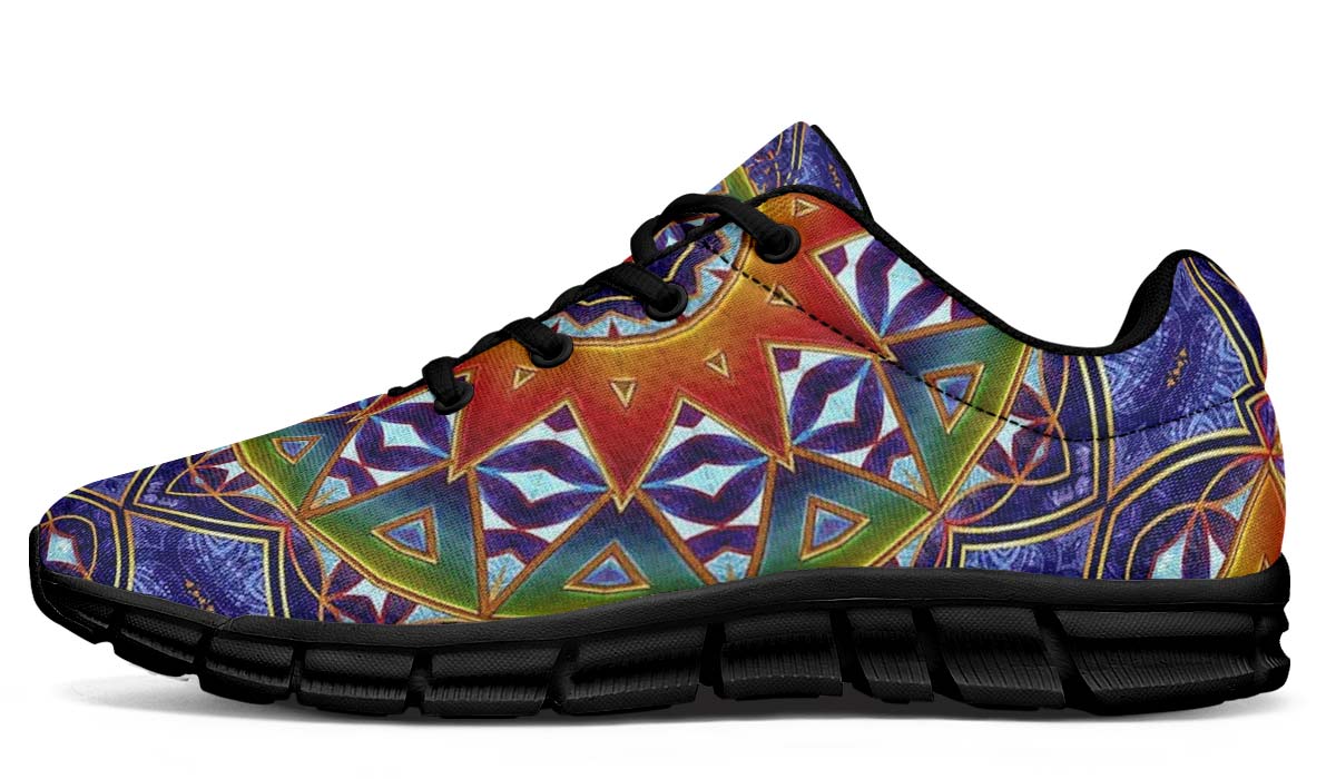 Sneakers Women's Sneakers / Black / US 5.5 / EU36 Sacred Sun Mandala