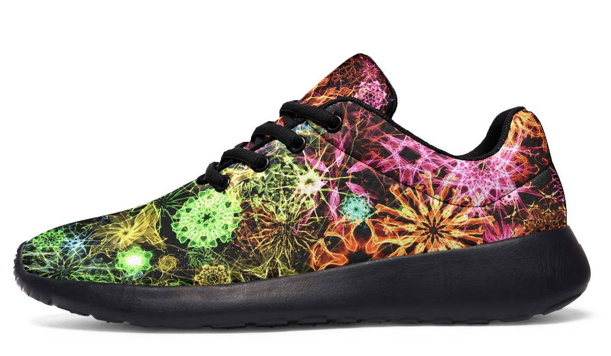 sporty Women's Sport Sneakers / Black / US 5.5 / EU36 Psychedelic Starfield