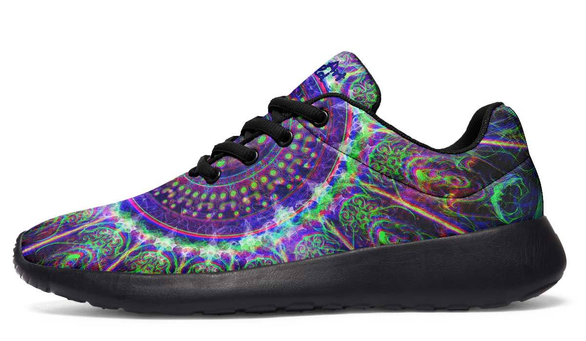 sporty Women's Sport Sneakers / Black / US 5.5 / EU36 Subtle Realm Mandala