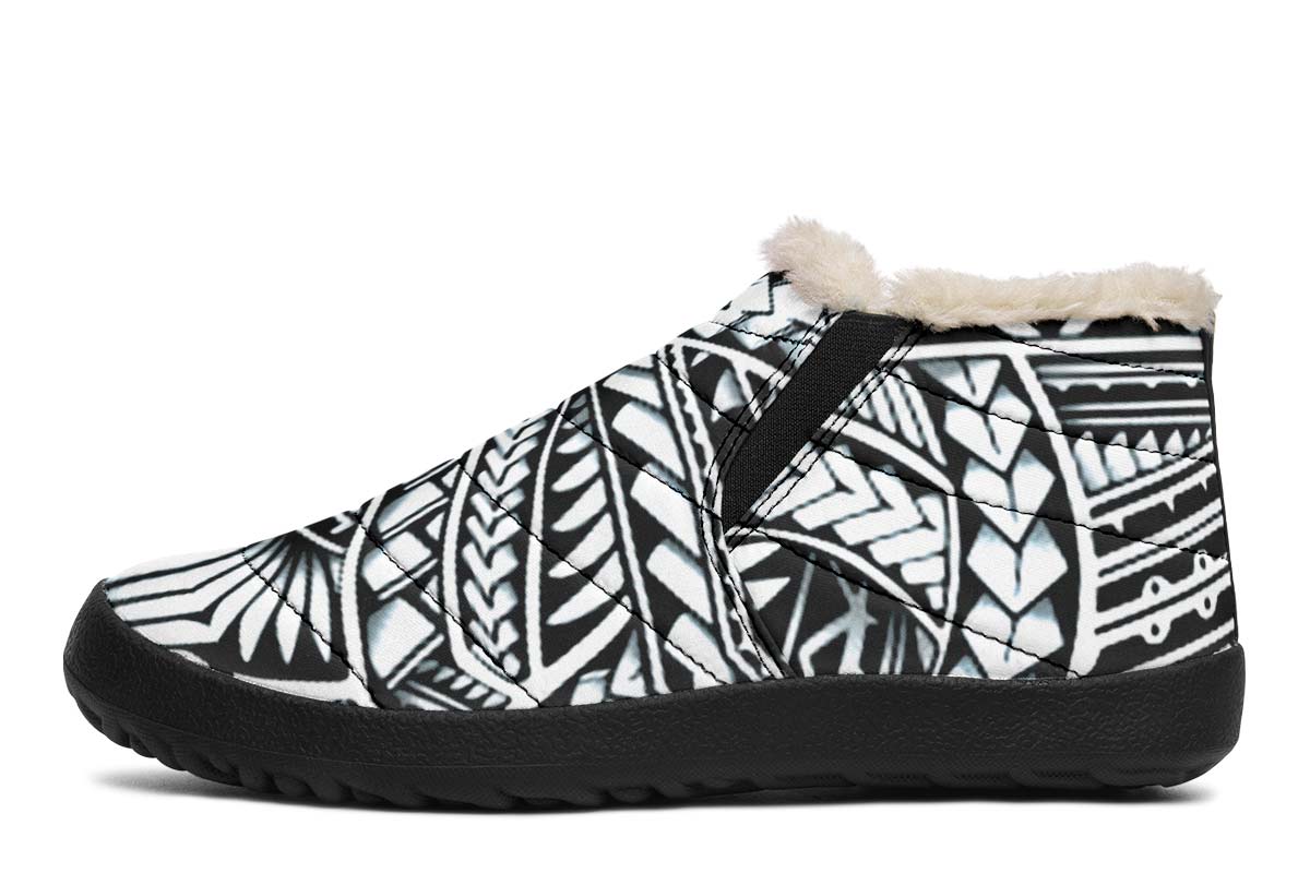 Wintersneakers Women's Comfy Sneakers / US 4.5 / EU35 Polynesian Pattern