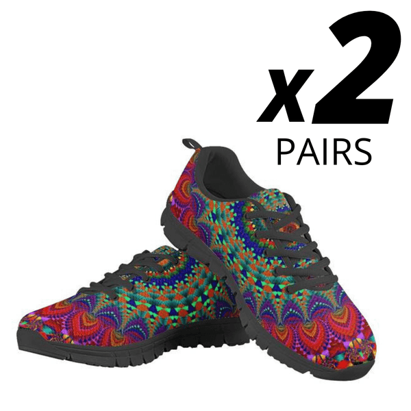 Women / US5 (EU35) Kaleidoscope Mandala - 2 Pairs